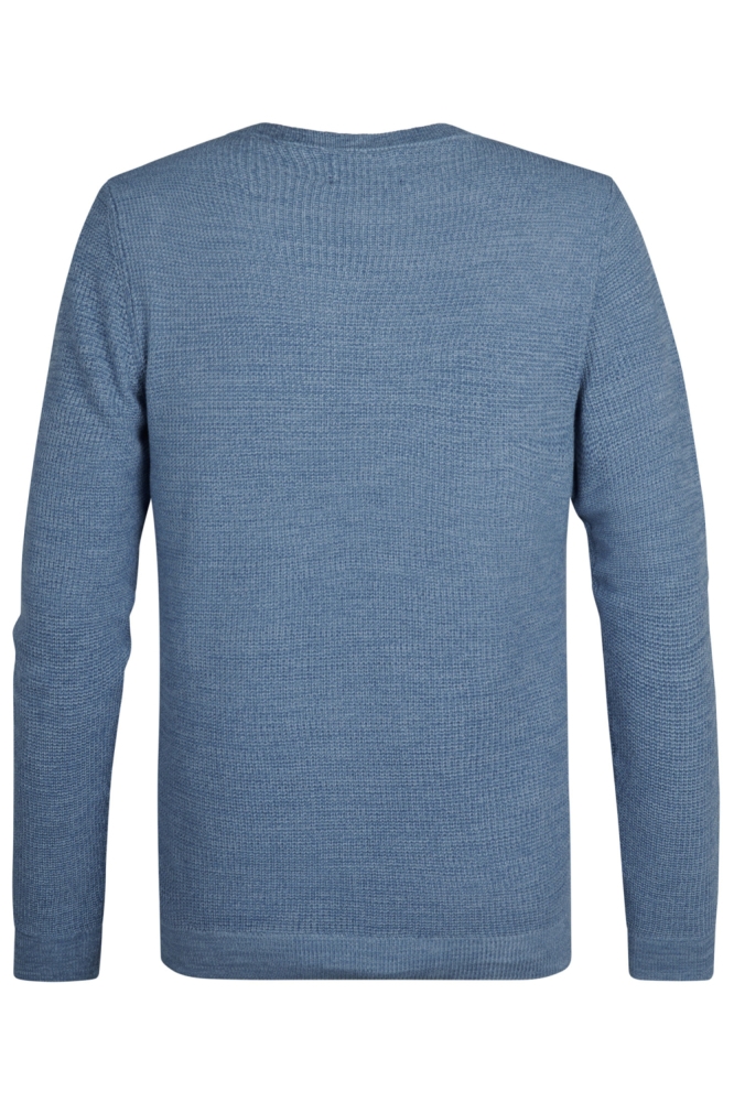 GEBREIDE TRUI MET RONDE HALS M 3050 KWR225 5187 Pale Blue